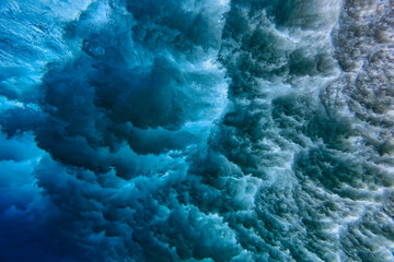 Wall Mural - Underwater shot of ocean wave, Indian Ocean