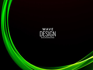 Abstract elegant modern color wave decorative design background