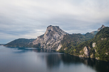 Traunsee lake in Gmunden