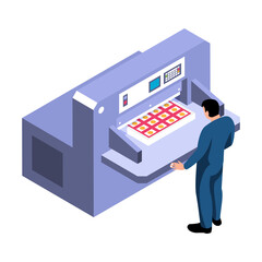 Wall Mural - Polygraphy Isometric Icon