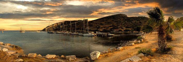 Wall Mural - The ancient city of Knidos is one of the most important western Anatolian coastal cities. It is within the borders of Yazı Village, Datca District of Mugla Province.