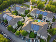 © nd700 - aerial view of apartment buildings with solar panel installed on roof