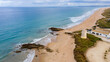 Vista aérea playa el palmar de Cádiz