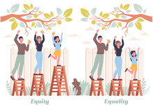 Equality And Equity Abstract Concept