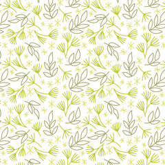 Abstract fashion design of seamless background. organic print pattern. Repeating graphic design. Modern stylish texture. Pastel fabric drapery with leafs