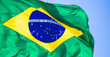 Bandeira do Brasil ao vento.