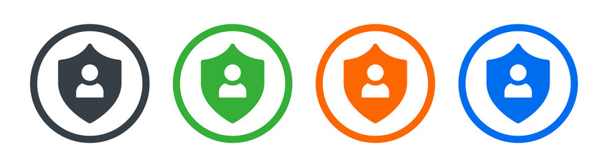 Aufkleber - Privacy authentication or personal protection icon vector illustration.