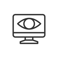 Poster - Browser line icon, sign or symbol.