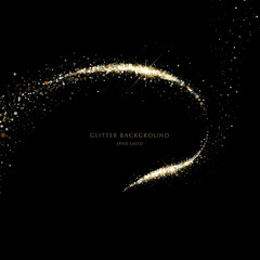 Wall Mural - glitter background, luxury gold stardust light
