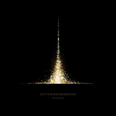 Wall Mural - glitter background, luxury gold stardust light