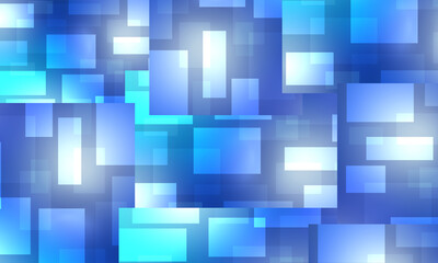 Poster - Technology background with abstract elements. The background symbolizes innovation in technology. Technology background in blue. Pattern with geomerically elements. Abstract blue texture.