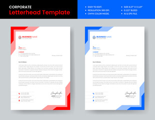 Wall Mural - New Style Letterhead Template Design Print Ready
