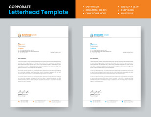 Wall Mural - New Style Letterhead Template Design Print Ready