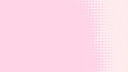 Poster - Dot pink white pattern gradient texture background. Abstract pop art halftone and retro style.