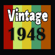 1948 vintage vector t-shirt design