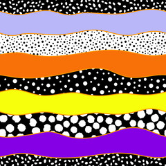 Poster - Vector seamless mosaic art pattern. Art background.