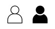 © Robbiya - User icon vector for web, computer and mobile app