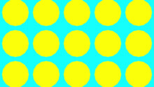 3D Rendering Of A Seamless Yellow Circles On A Blue Background