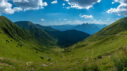 Summer day on the top of the Coglians, the highest mountain of Friuli-Venezia Giulia, Italy