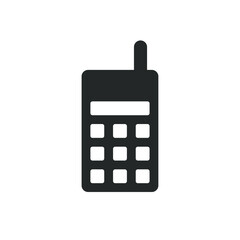 Poster - Mobile phone icon. Call symbol. Old telephone sign. Cellphone button logo. Web interface and application pictogram. Vector illustration image.