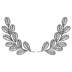 branches of laurel icon