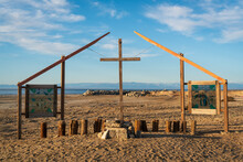Outdoor Church At Bombay Beach In The Salton Sea