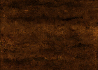 Poster - Dark brown aged wood texture