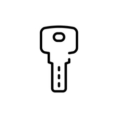 Canvas Print - car key line icon. clipart image isolated on white background
