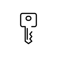 Canvas Print - key line icon. clipart image isolated on white background