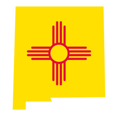 Wall Mural - zia symbol new mexico state shape icon. clipart image isolated on white background