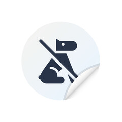 Sticker - No Dog Allowed - App Icon Button