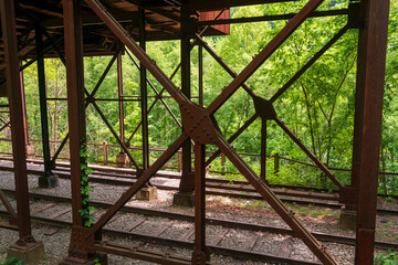 Wall Mural - Historic Coal Mining Operation at New River Gorge National Park and Preserve