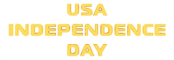 Poster - Gold 3d text on white background 