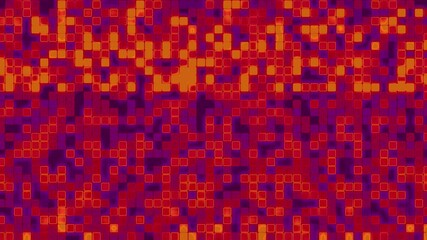 Wall Mural - squares abstract data light ray 4k