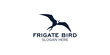 frigate bird  logo design template