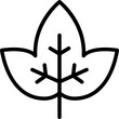 ivy leaf outline icon