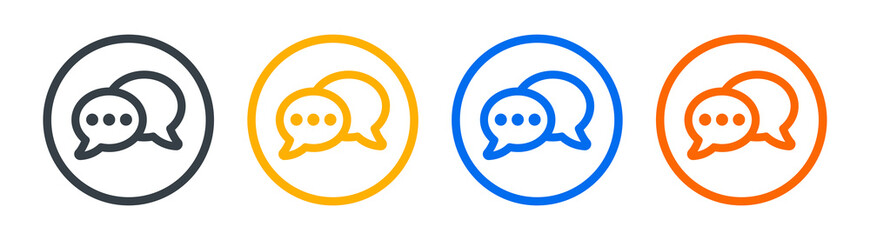 Poster - Speech bubble icon symbol of communication and conversation concept.