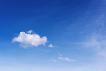 Wall Mural - the sky is blue with clouds, beautiful by nature.