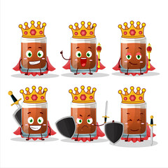 Poster - A Charismatic King root beer with ice cream cartoon character wearing a gold crown