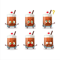 Sticker - Cartoon character of root beer with ice cream with what expression