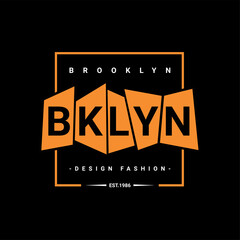 Wall Mural - Brooklyn writing design, suitable for screen printing t-shirts, clothes, jackets and others