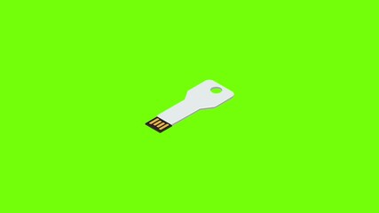 Poster - Usb key flash icon animation