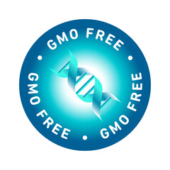 Canvas Print - GMO free vector icon badge design, NON GMO, bio, organic, natural