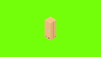 Poster - Hight delivery box icon animation