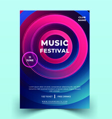 Poster - Modern music festival poster template