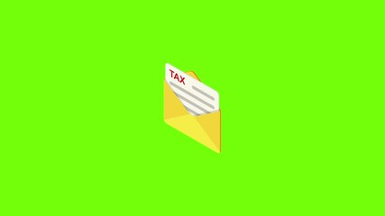 Sticker - Mail tax icon animation