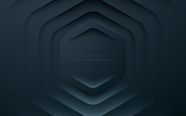 Hexagon shape decoration light and shadow background