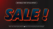 © Creative Division - Sale text with glow red color aura text effect, editable text effect