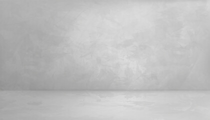 empty room with a gray wall mockup, background grey cement texture of floor, vector 3d backdrop of g