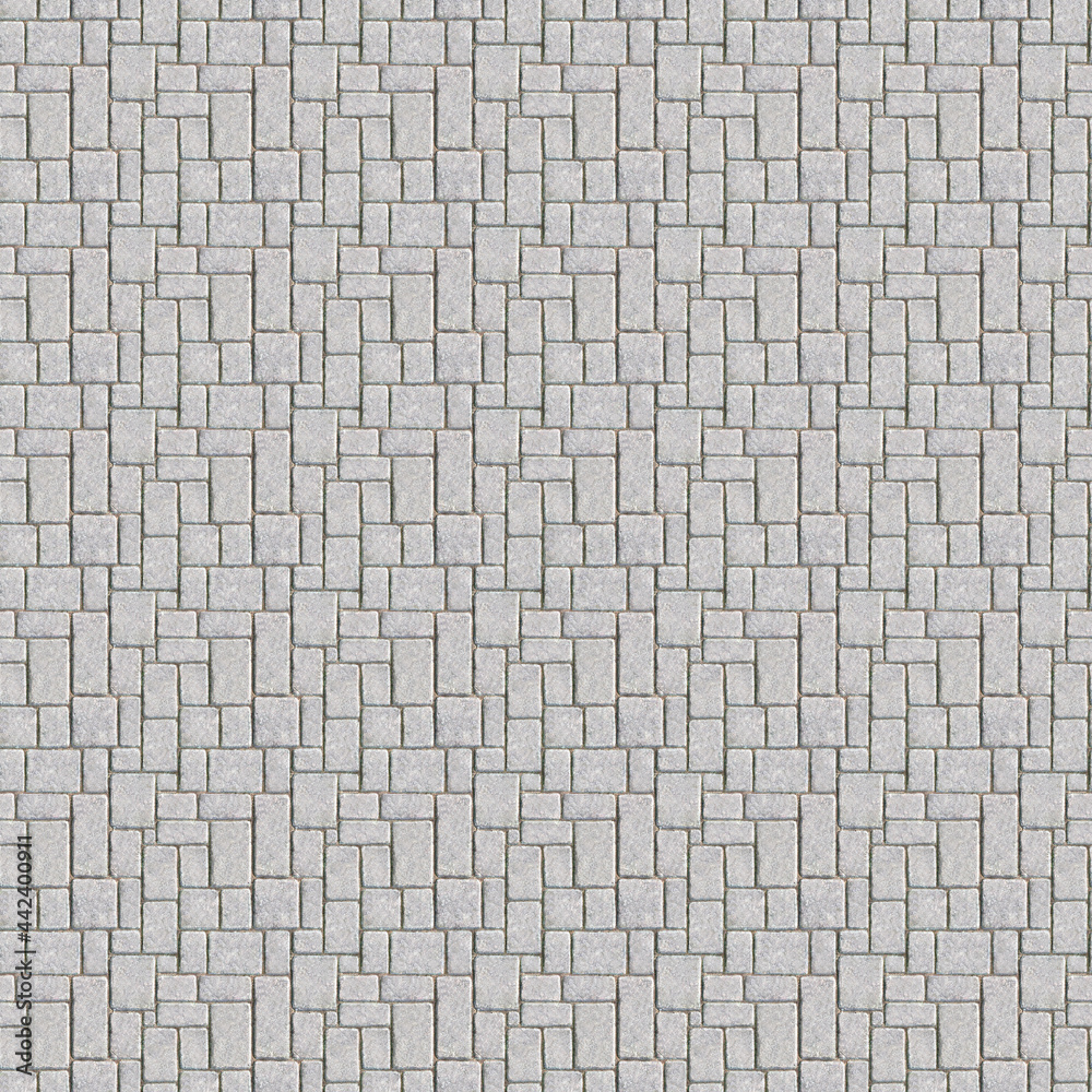 High Resolution Seamless Textures Tileable Concrete Brick Pavement Texture